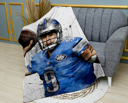 Manta polar con efecto salpicado de Matthew Stafford