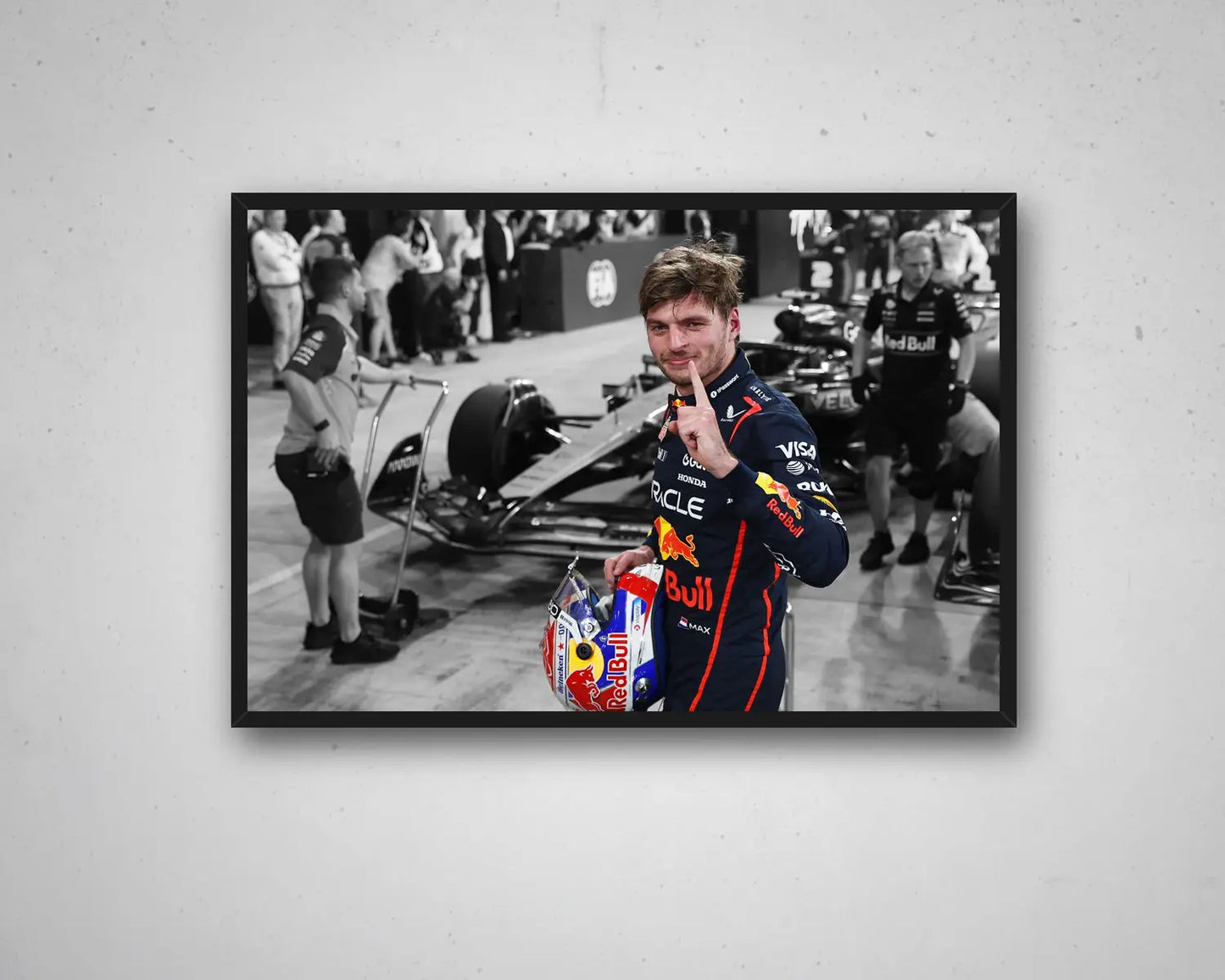 Arte en lienzo en blanco y negro de Dale Earnhardt