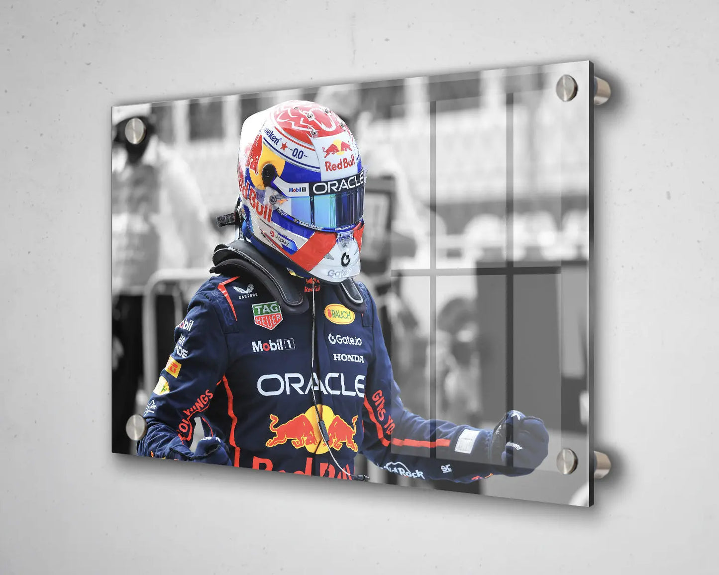 Arte en lienzo en blanco y negro de Dale Earnhardt