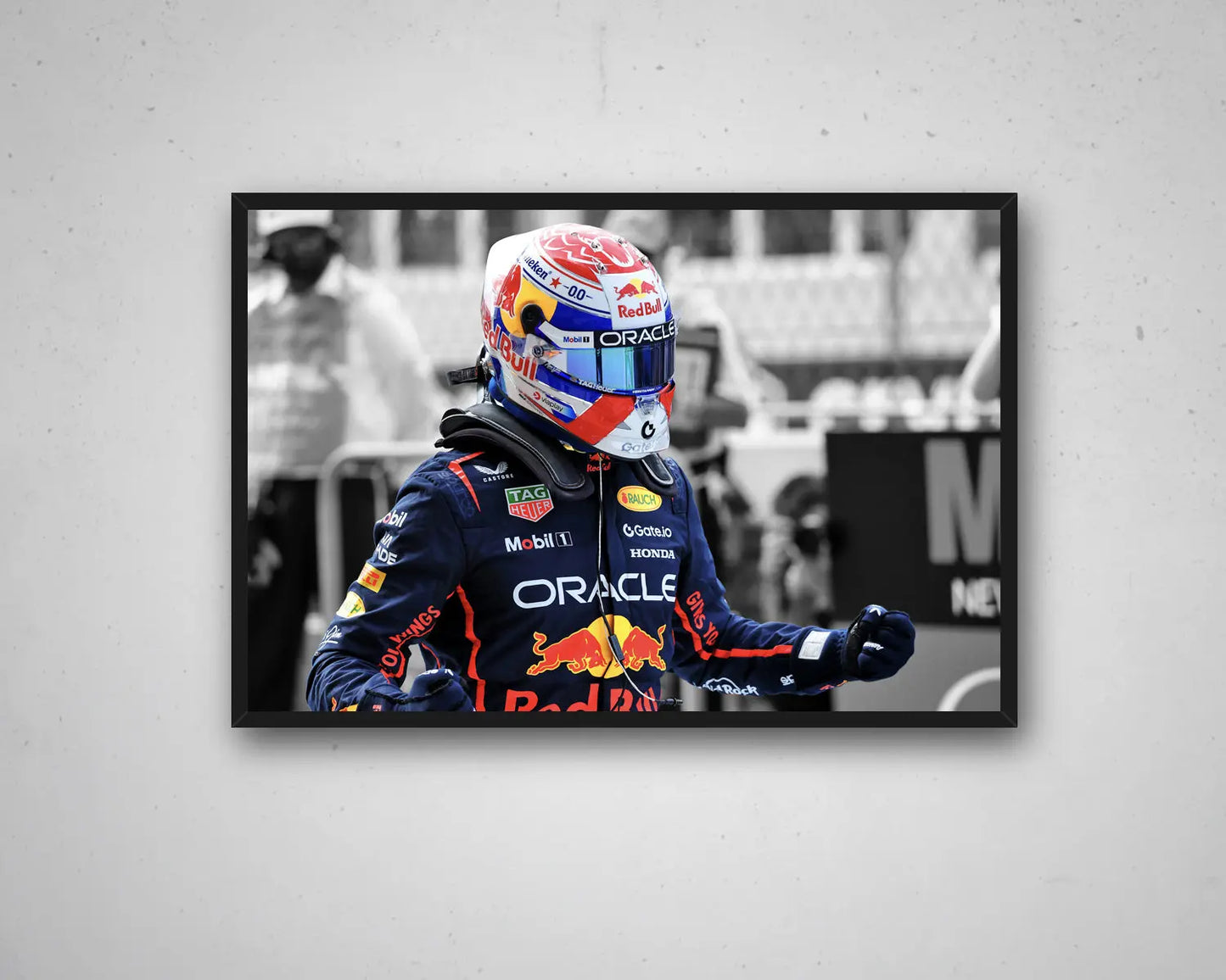 Arte en lienzo en blanco y negro de Dale Earnhardt