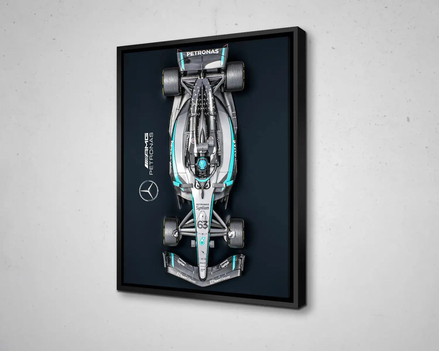 Arte en lienzo en blanco y negro de Dale Earnhardt