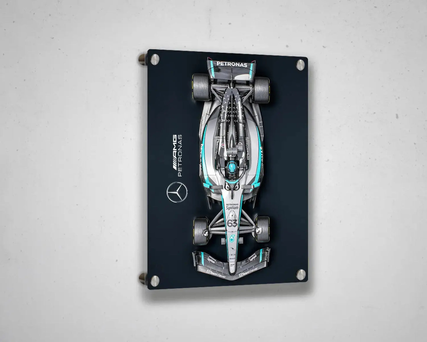 Mercedes F1 W16 2025 Wall Art