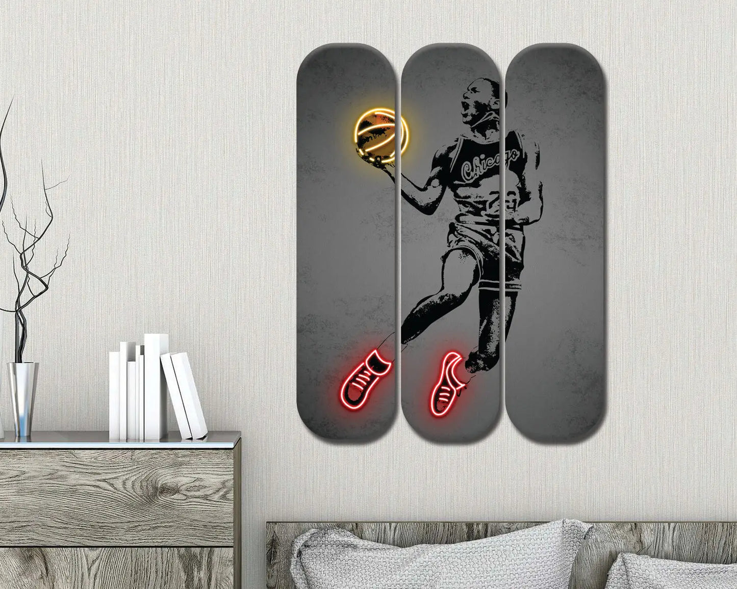 Michael Jordan Acrylic Skateboard Wall Art
