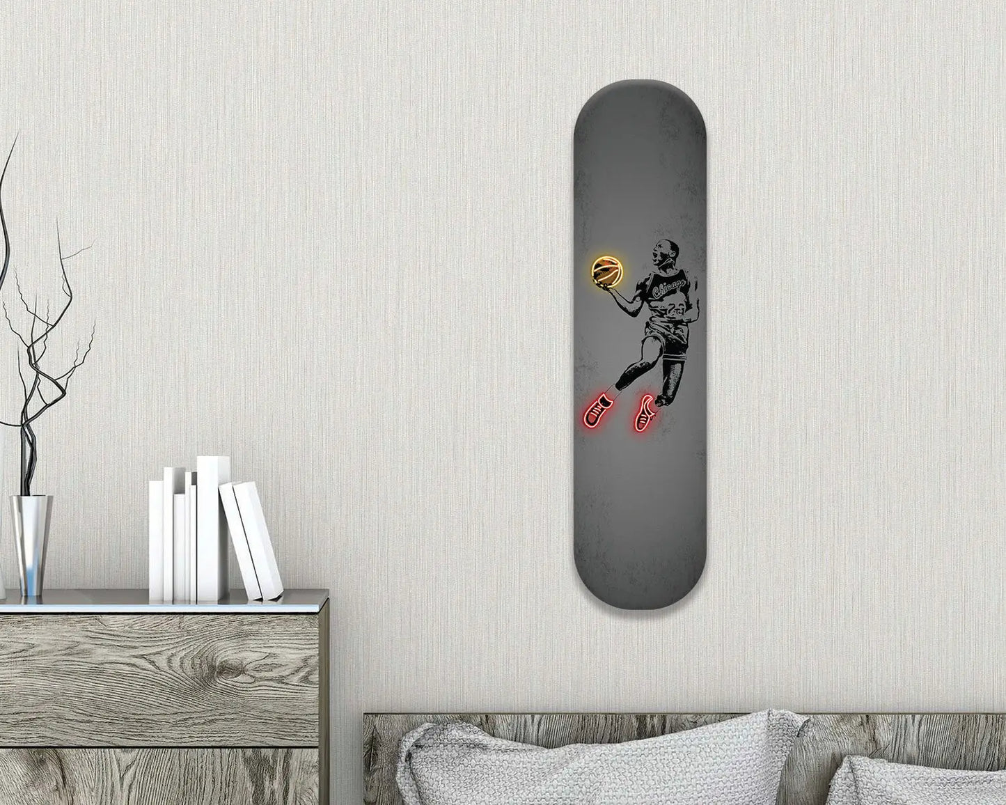 Michael Jordan Acrylic Skateboard Wall Art
