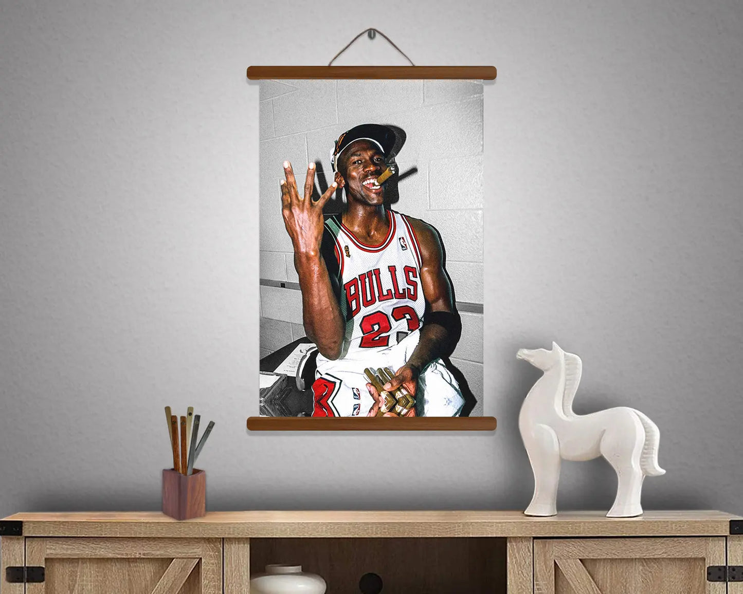 Michael Jordan Poster Hanging Frame