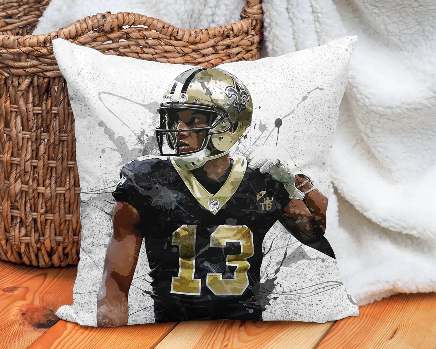 Michael Thomas Splash Effect Pillow