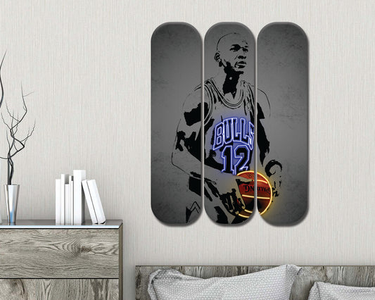 Michael Jordan Acrylic Skateboard Wall Art