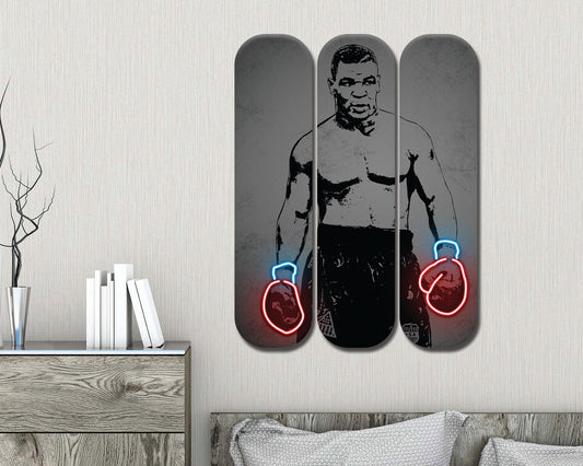 Mike Tyson Acrylic Skateboard Wall Art