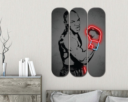 Mike Tyson Acrylic Skateboard Wall Art