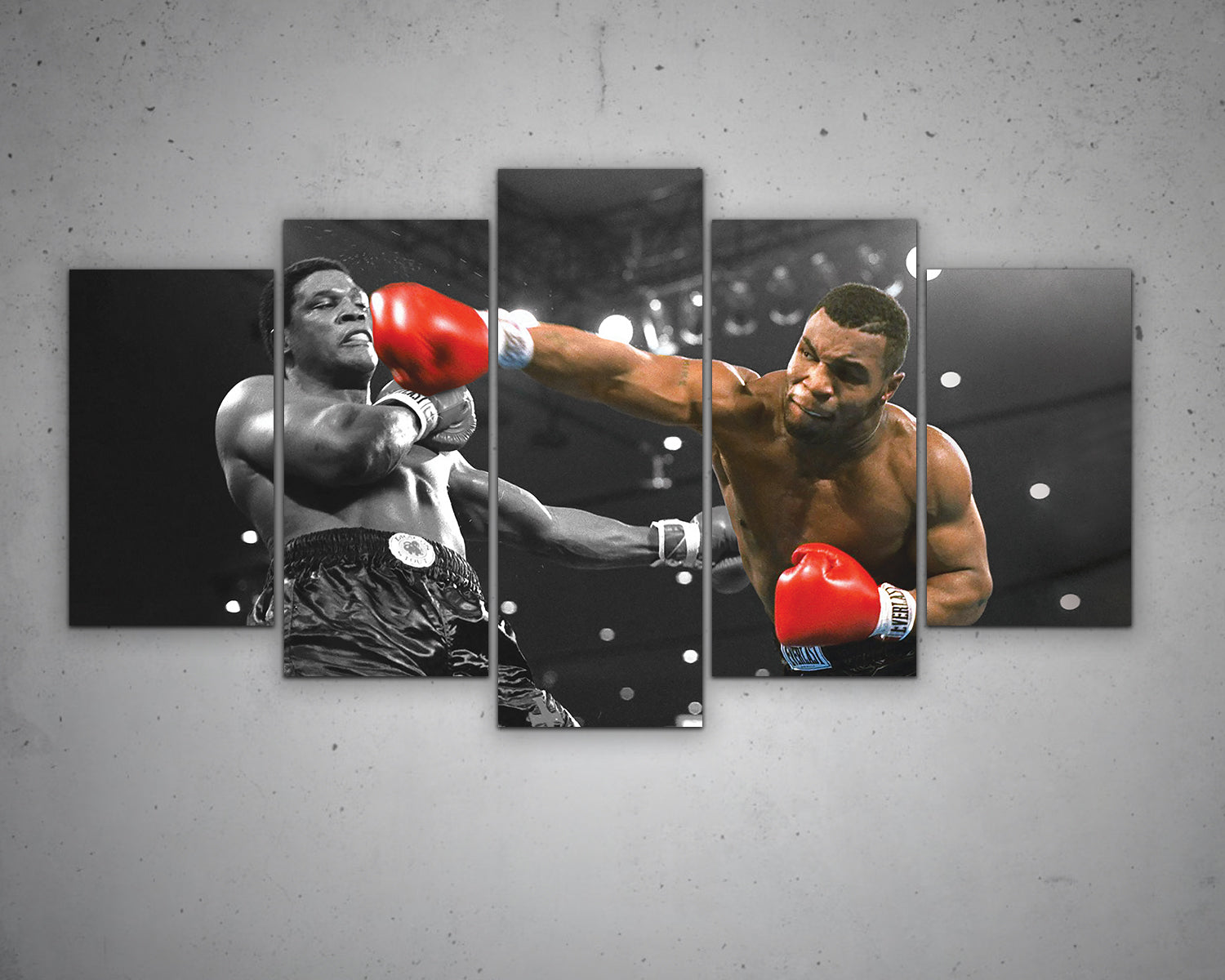 Mike Tyson Black & White Canvas Art