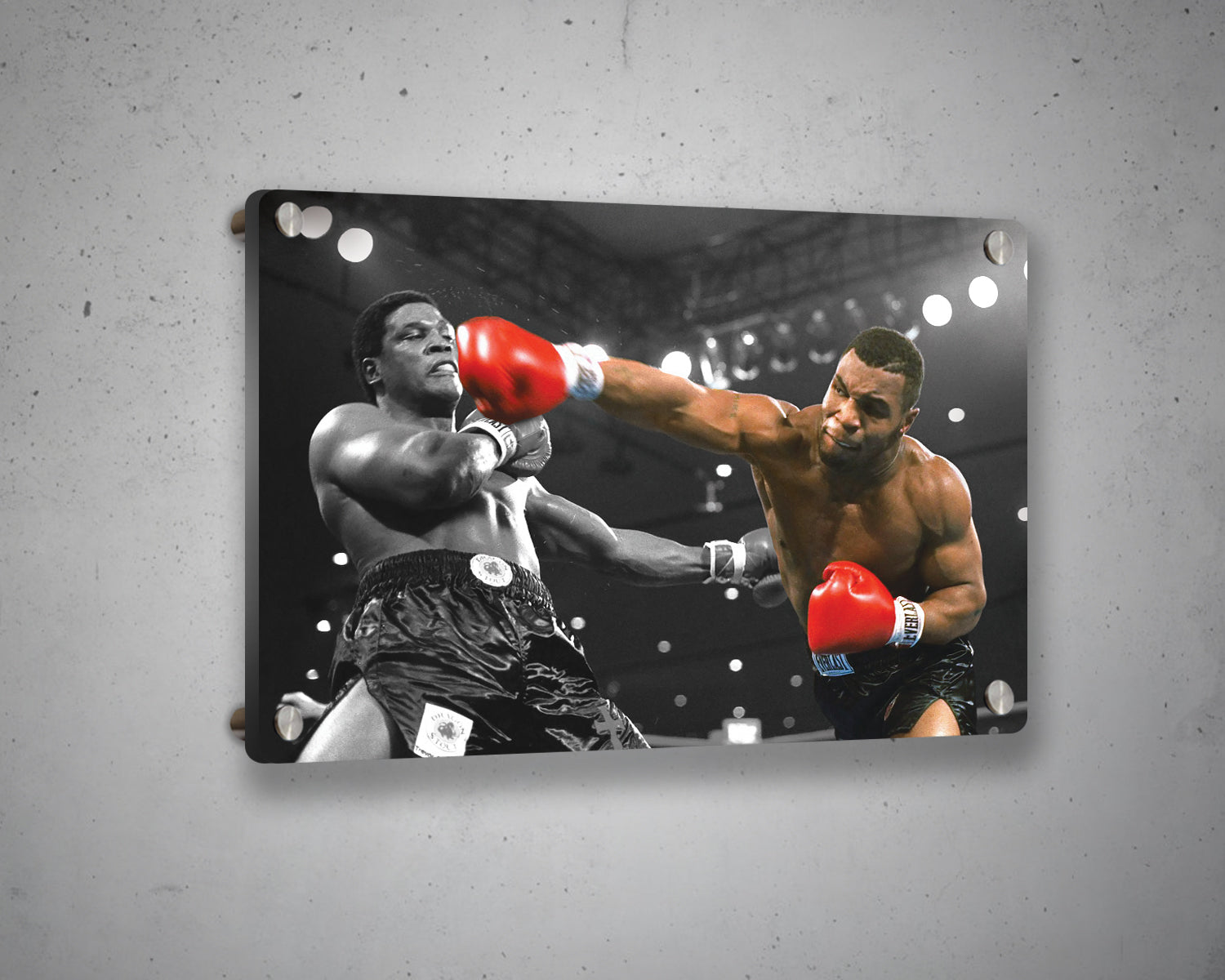 Mike Tyson Black & White Canvas Art
