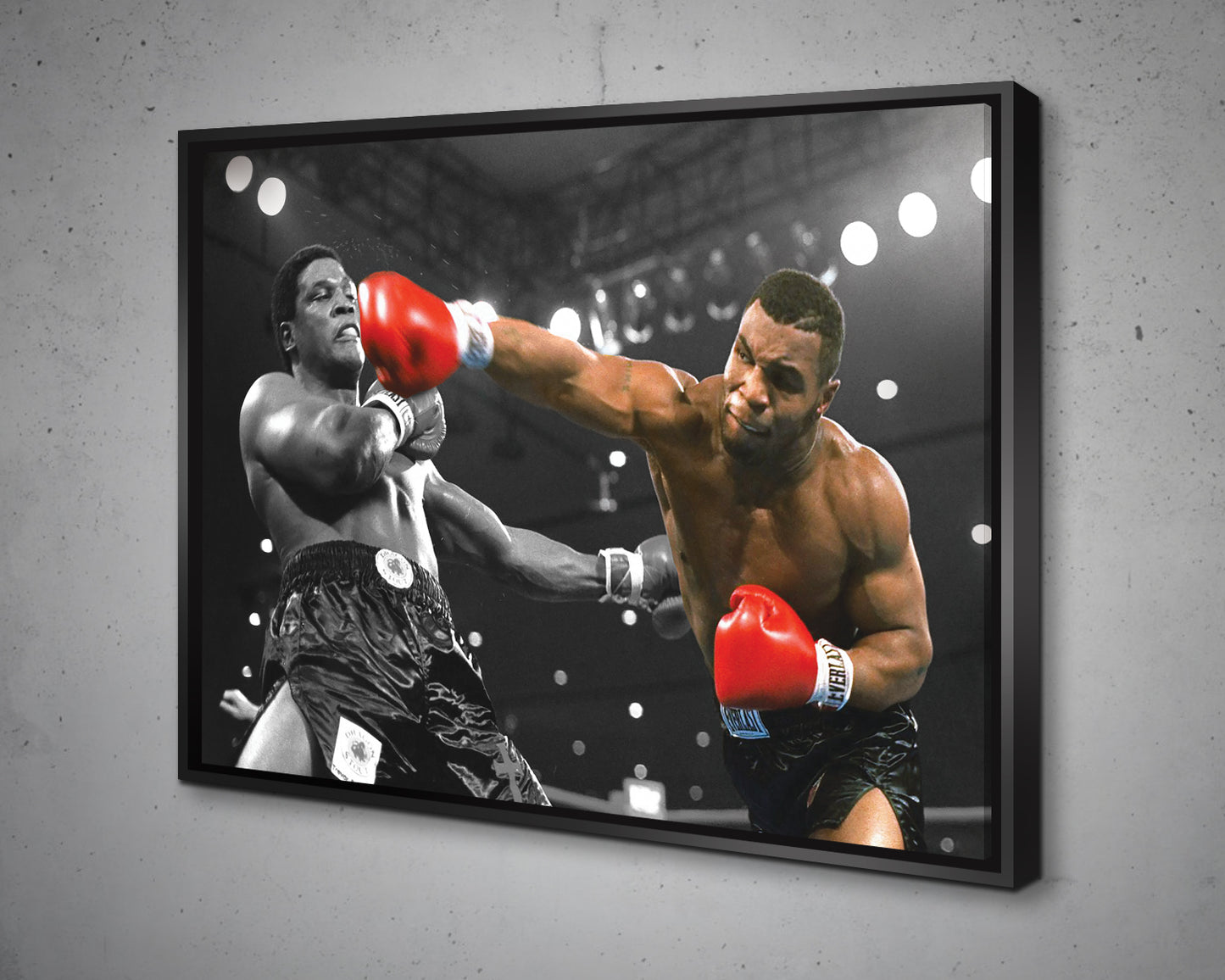 Mike Tyson Black & White Canvas Art