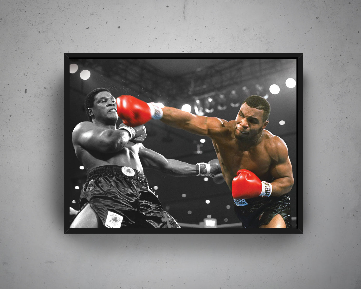 Mike Tyson Black & White Canvas Art