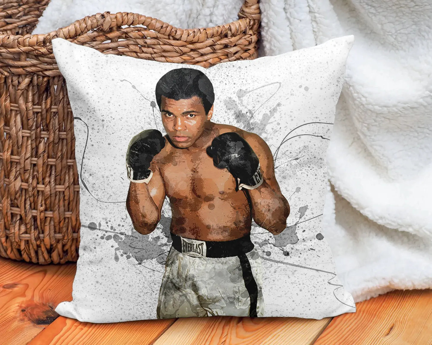 Muhammad Ali Splash Effect Pillow
