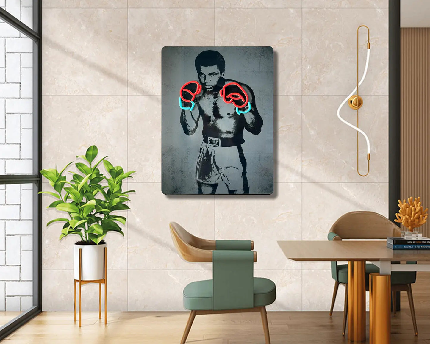 Muhammad Ali UV Neon Sign