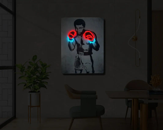Muhammad Ali UV Neon Sign
