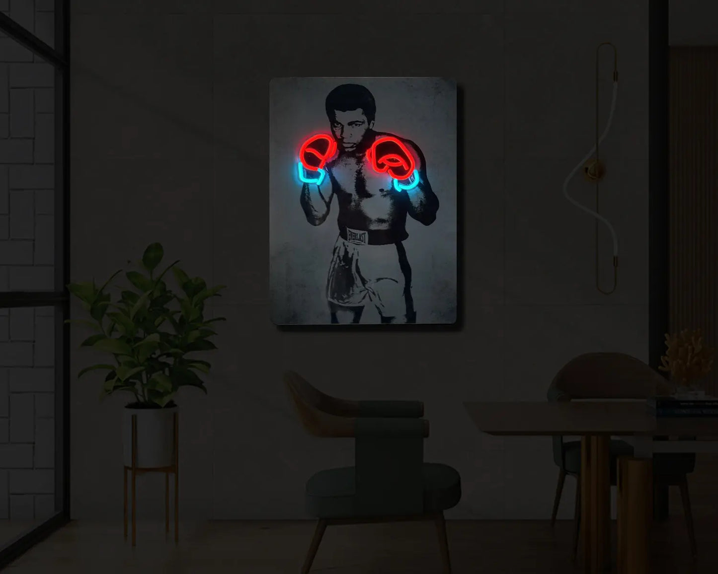 Muhammad Ali UV Neon Sign