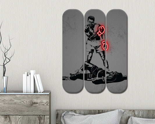 Muhammad Ali Acrylic Skateboard Wall Art