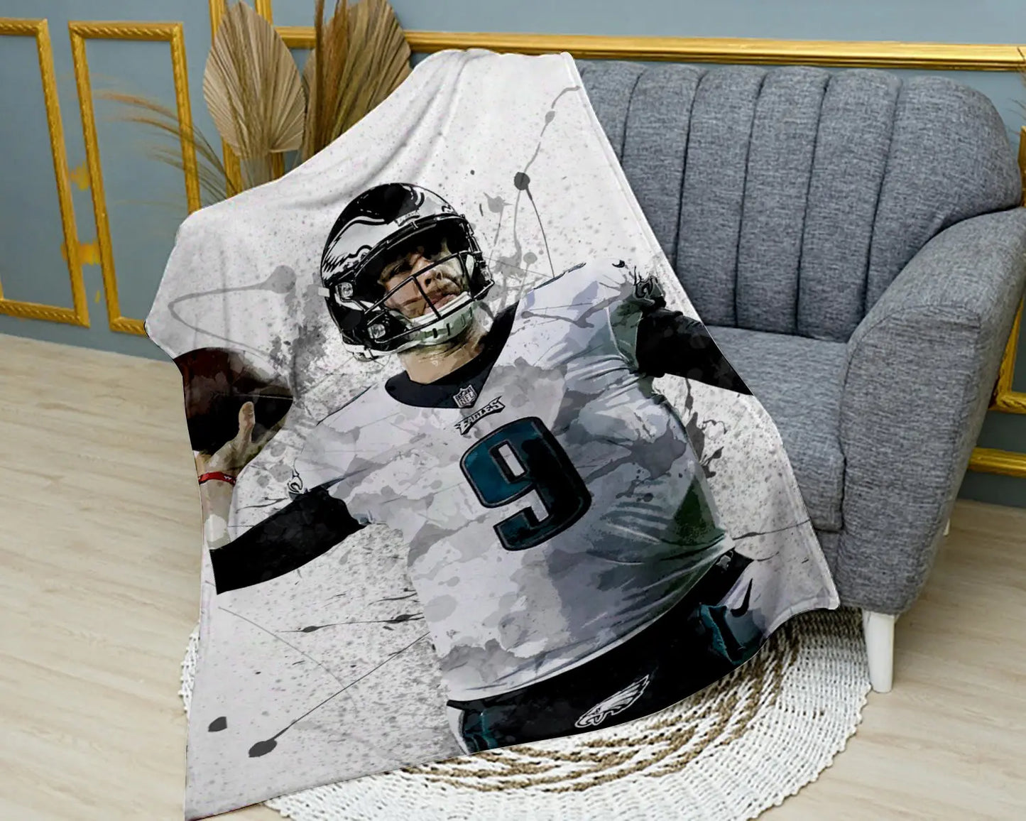 Manta polar con efecto salpicado de Nick Foles