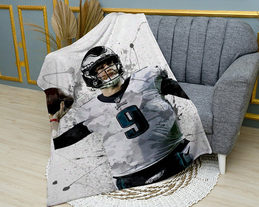 Nick Foles Splash Effect Fleece Blanket