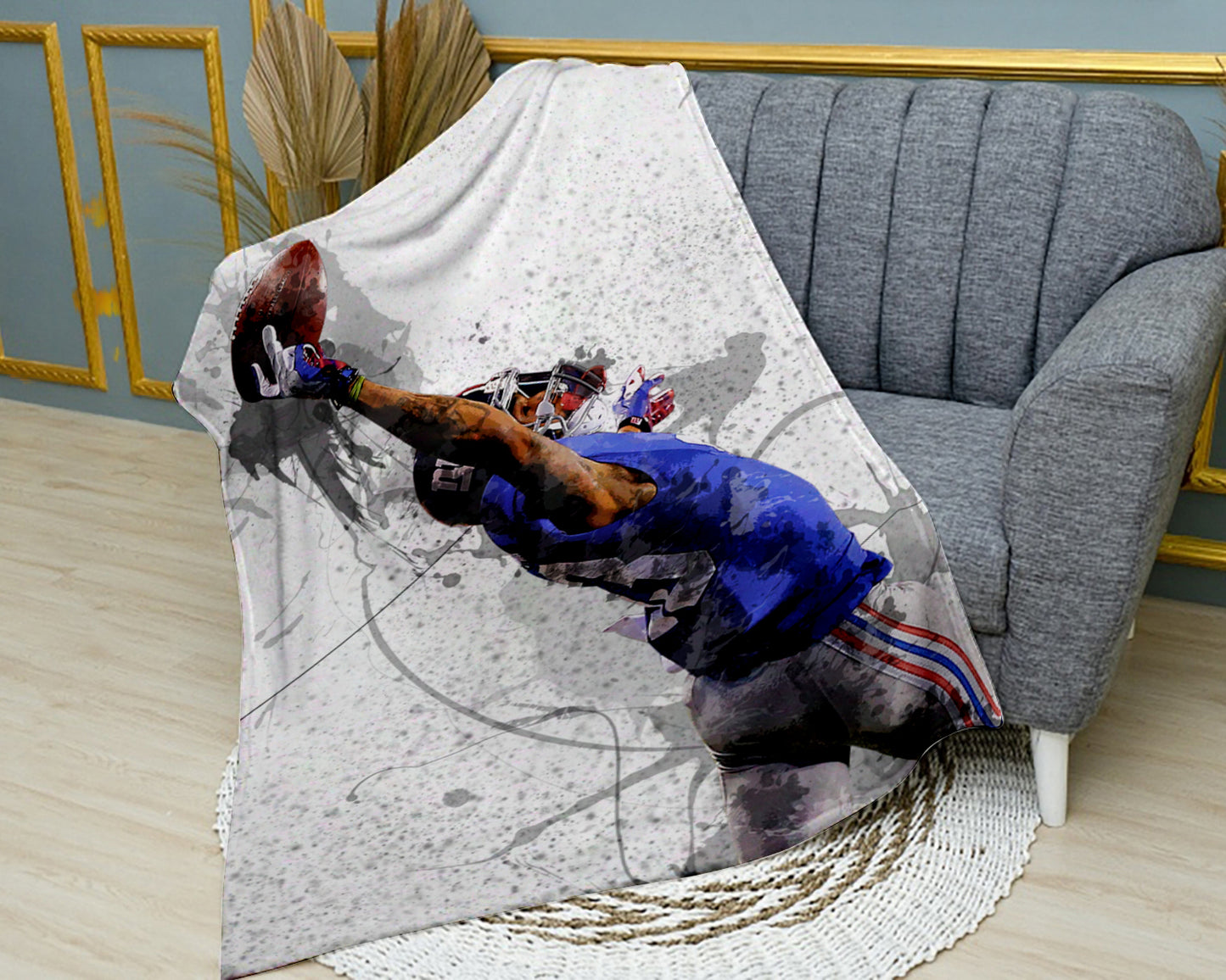 Odell Beckham Jr. Splash Effect Fleece Blanket