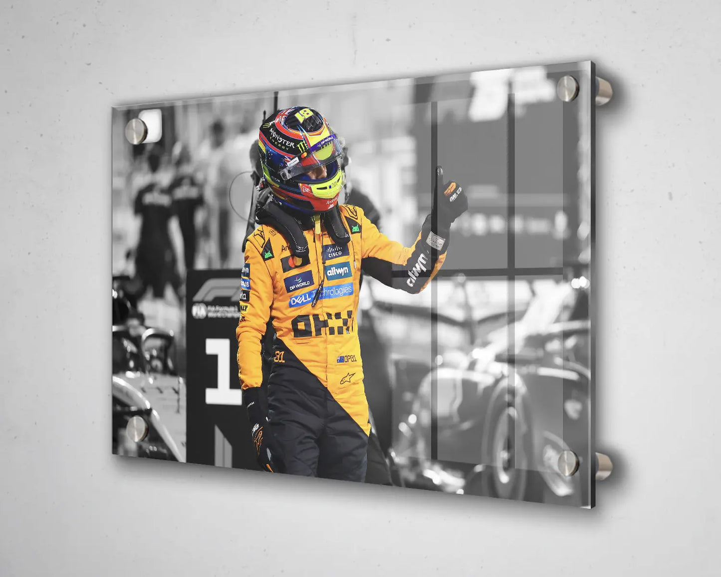 Arte en lienzo en blanco y negro de Dale Earnhardt