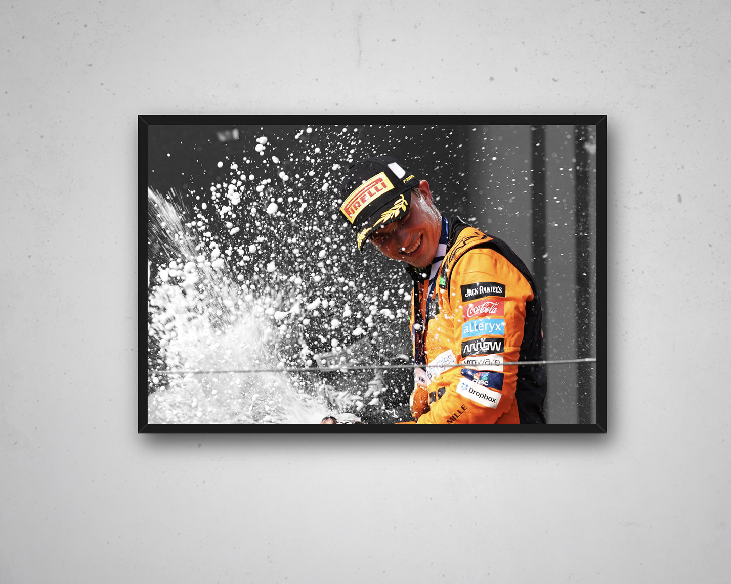 Arte en lienzo en blanco y negro de Dale Earnhardt