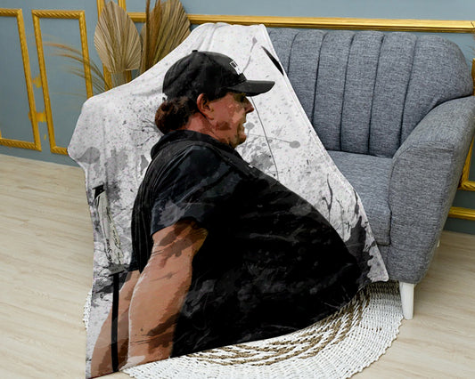 Phil Mickelson Splash Effect Fleece Blanket Style 1