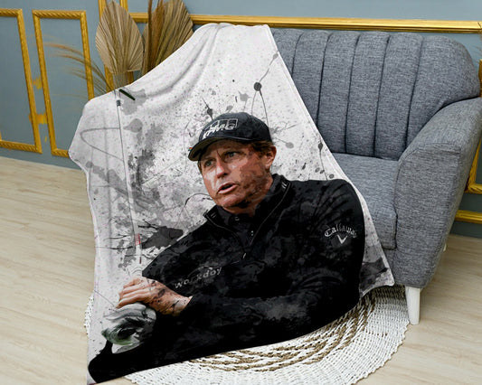 Phil Mickelson Splash Effect Fleece Blanket