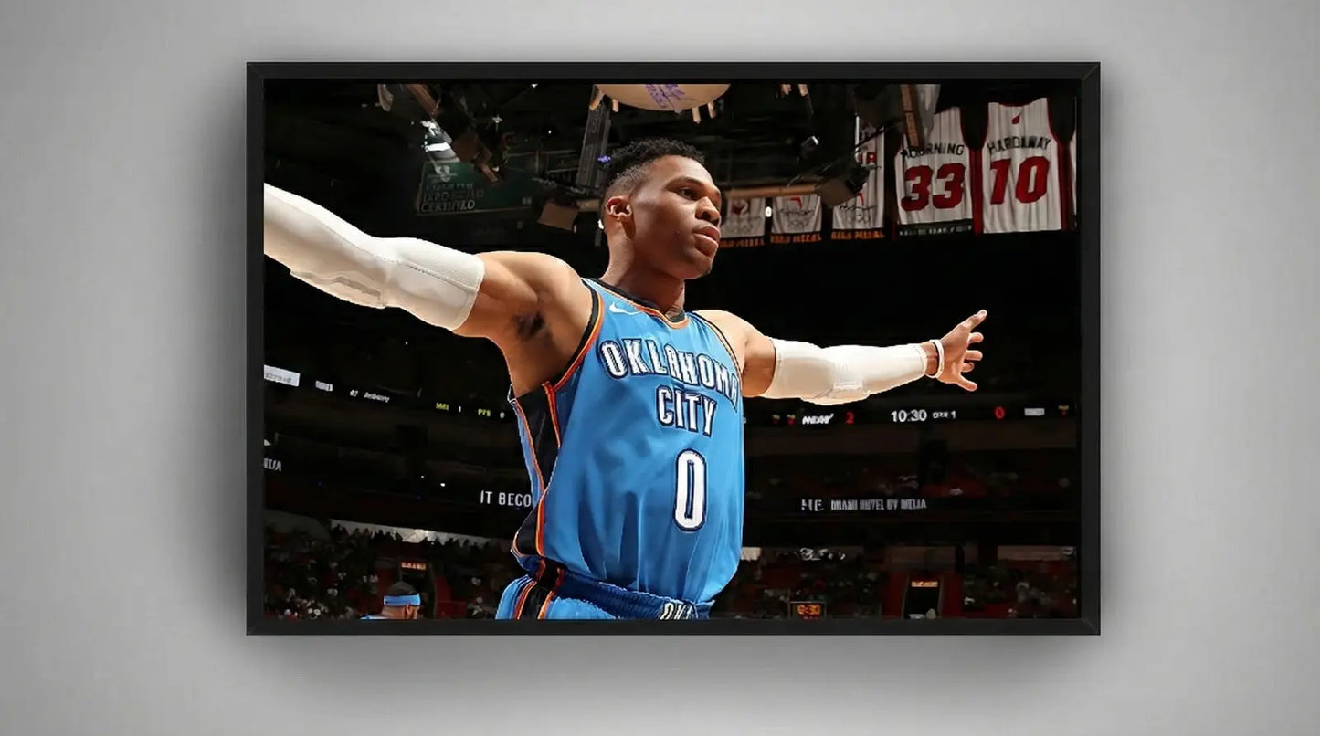 Russell Westbrook Oklahoma City Canvas Wall Art