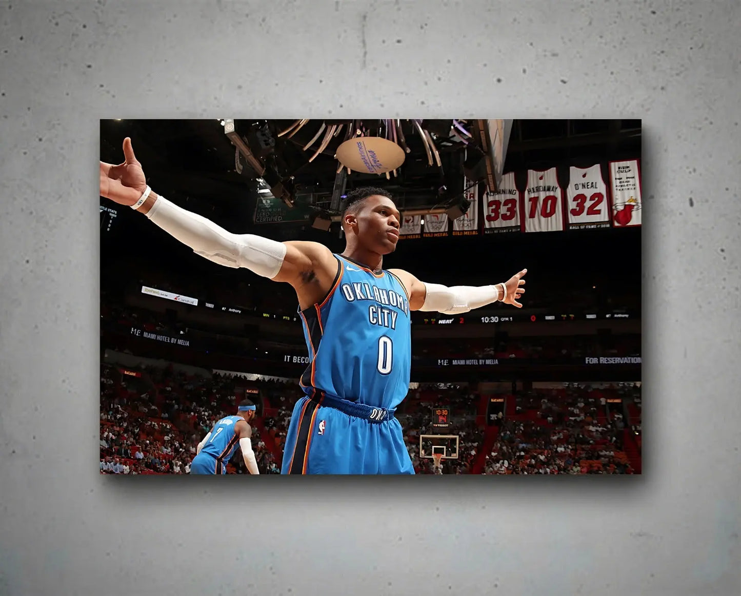 Russell Westbrook Oklahoma City Canvas Wall Art
