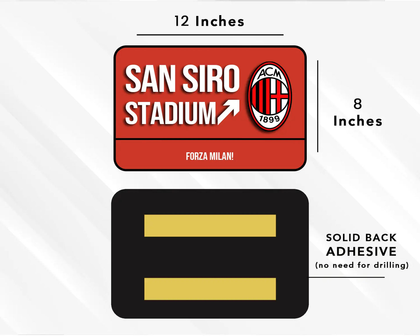 San Siro Stadium Stadium Acrylic Door Sign