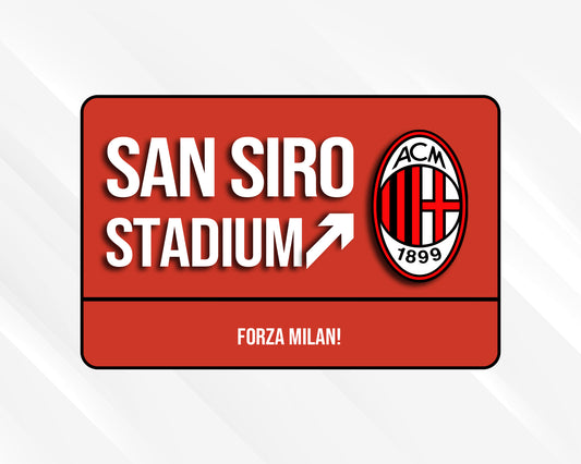 San Siro Stadium Stadium Acrylic Door Sign