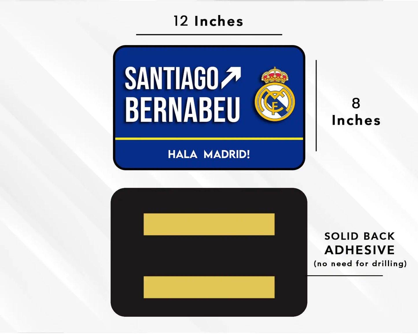Santiago Bernabeu Stadium Acrylic Door Sign
