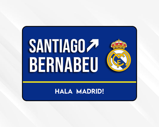 Santiago Bernabeu Stadium Acrylic Door Sign