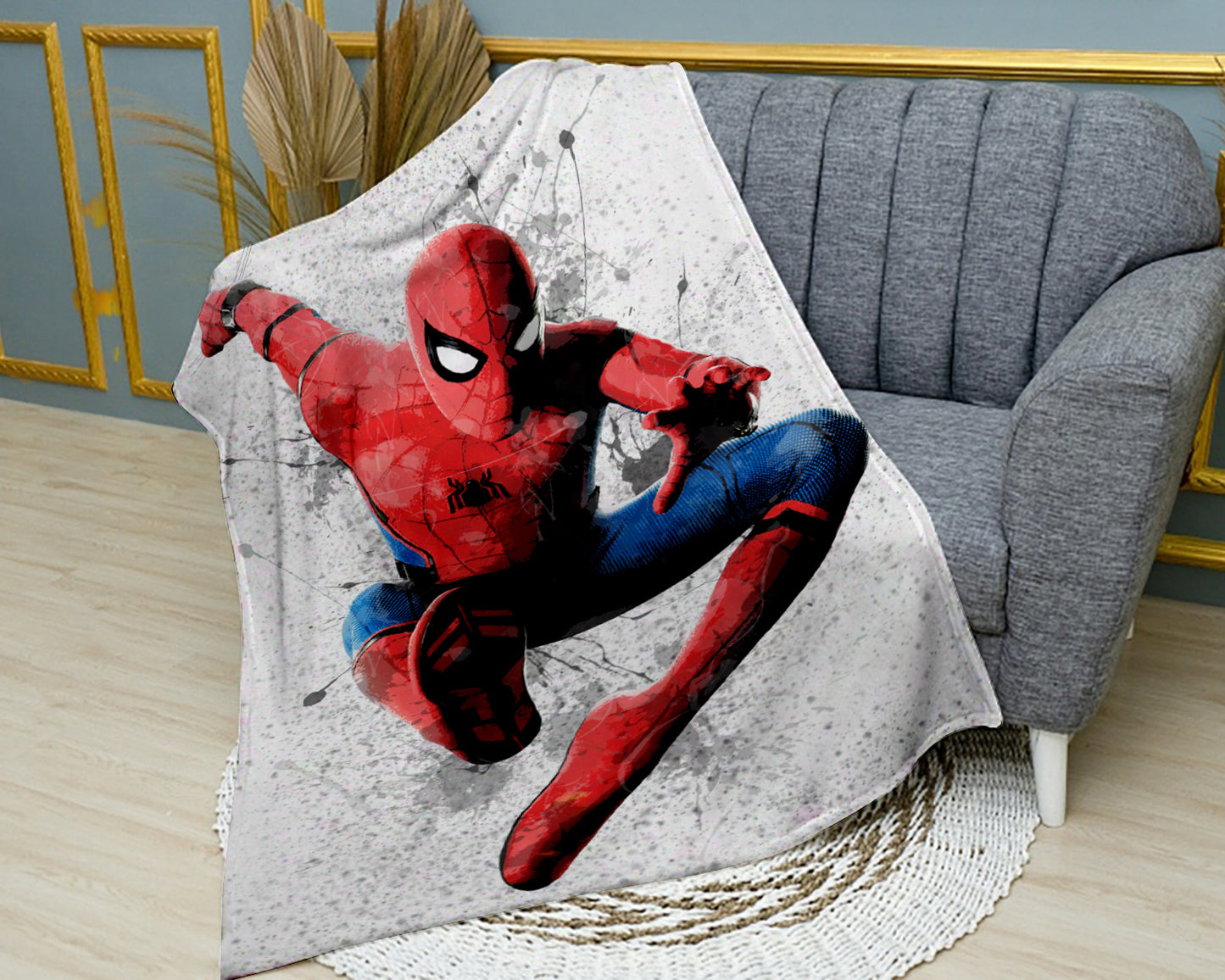 Spider-Man Splash Effect Fleece Blanket