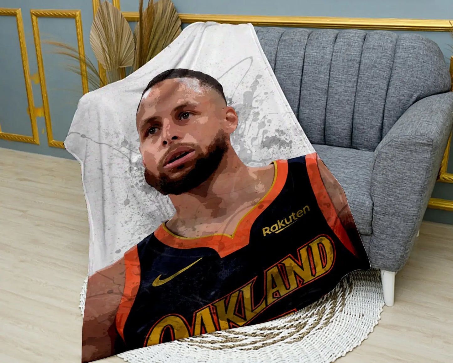 Stephen Curry Splash Effect Fleece Blanket