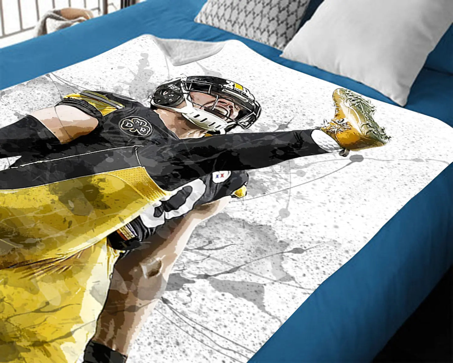 T. J. Watt Splash Effect Fleece Blanket