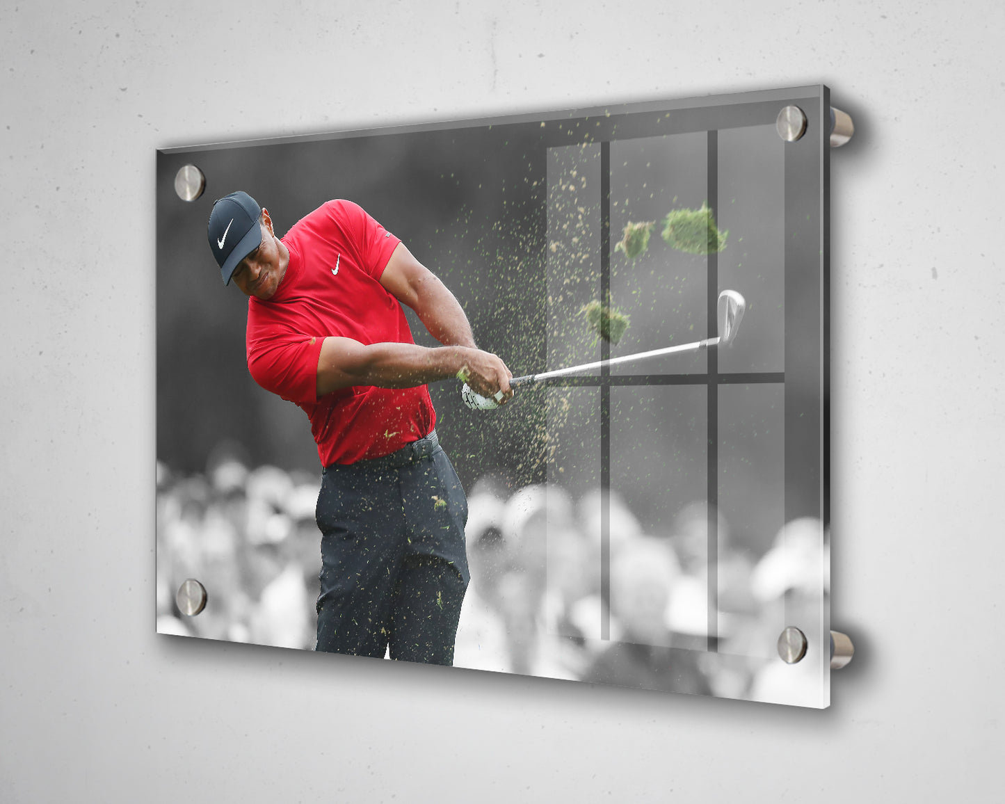 Tiger Woods Black & White Canvas Art