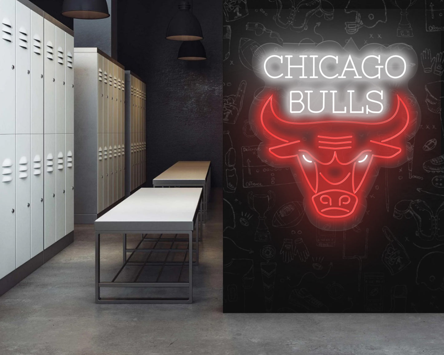 Chicago Bulls Neon Sign