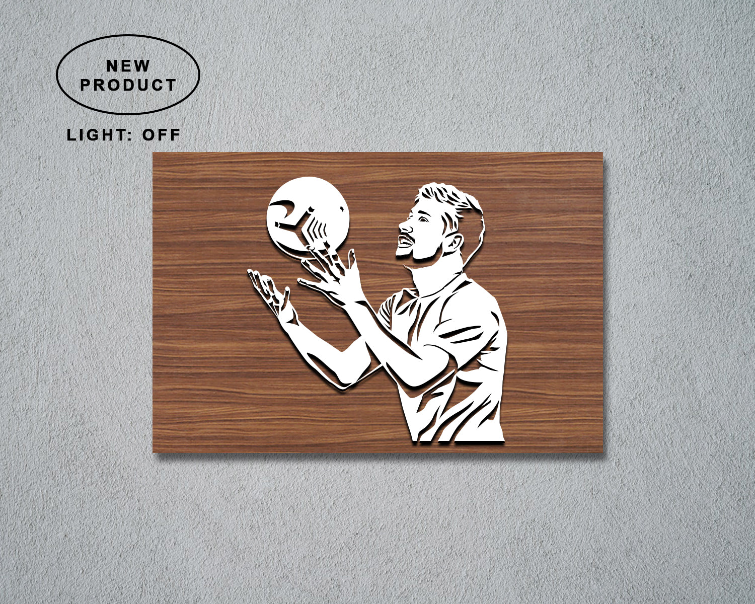 Kevin De Bruyne LED Wooden Decal