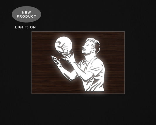 Kevin De Bruyne LED Wooden Decal