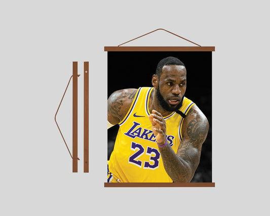 Labron James Poster Hanging Frame