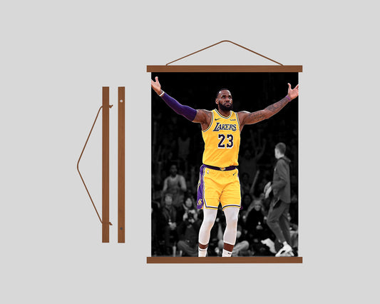 Labron James Poster Hanging Frame