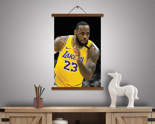 Labron James Poster Hanging Frame