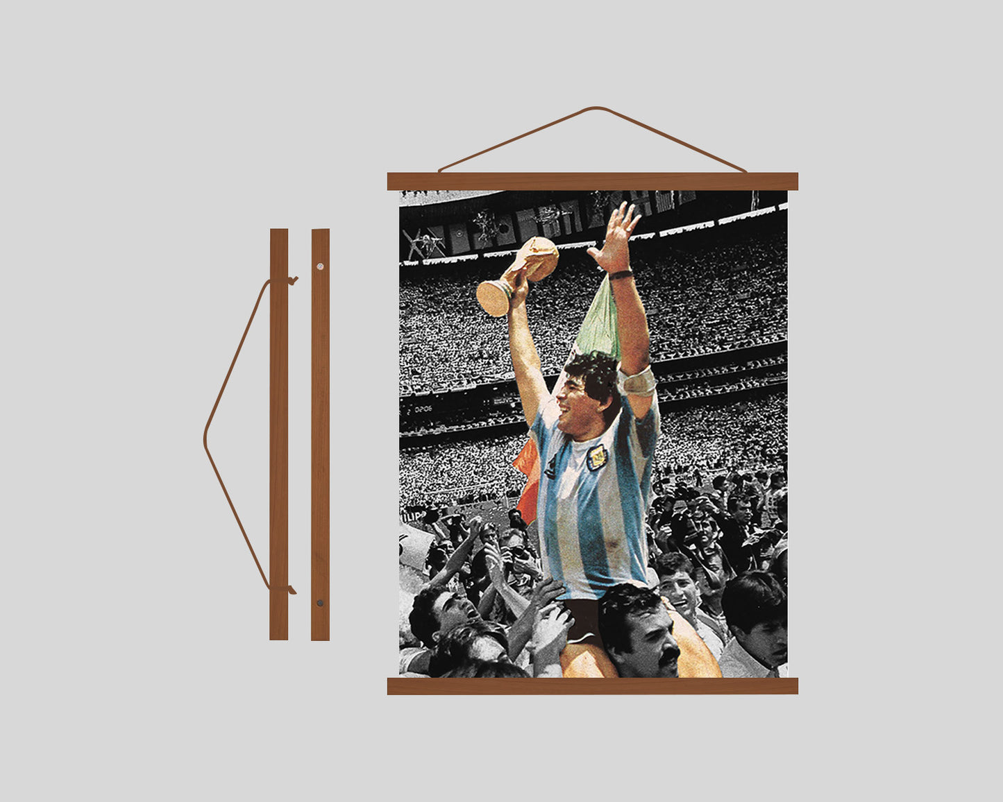 Diago Maradona Poster Hanging Frame