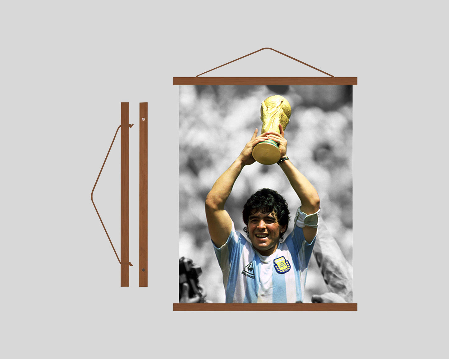 Diago Maradona Poster Hanging Frame