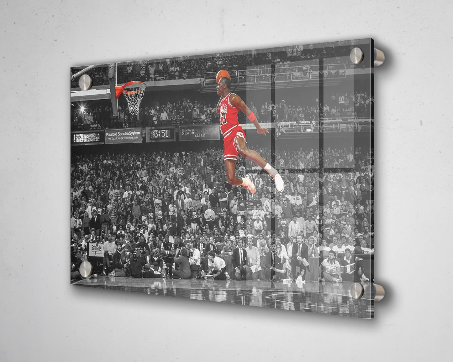 Michael Jordan Black & White Canvas Art