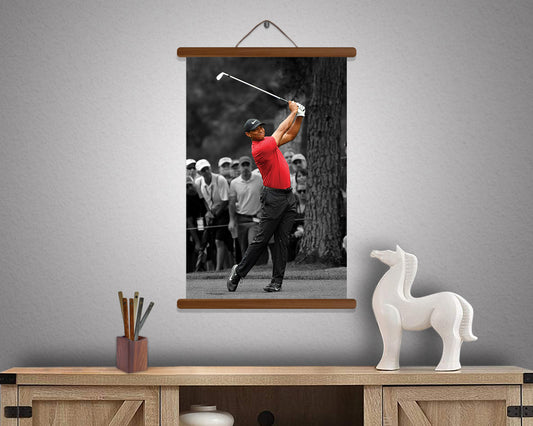 Tiger Woods PGA Tour Poster Hanging Frame