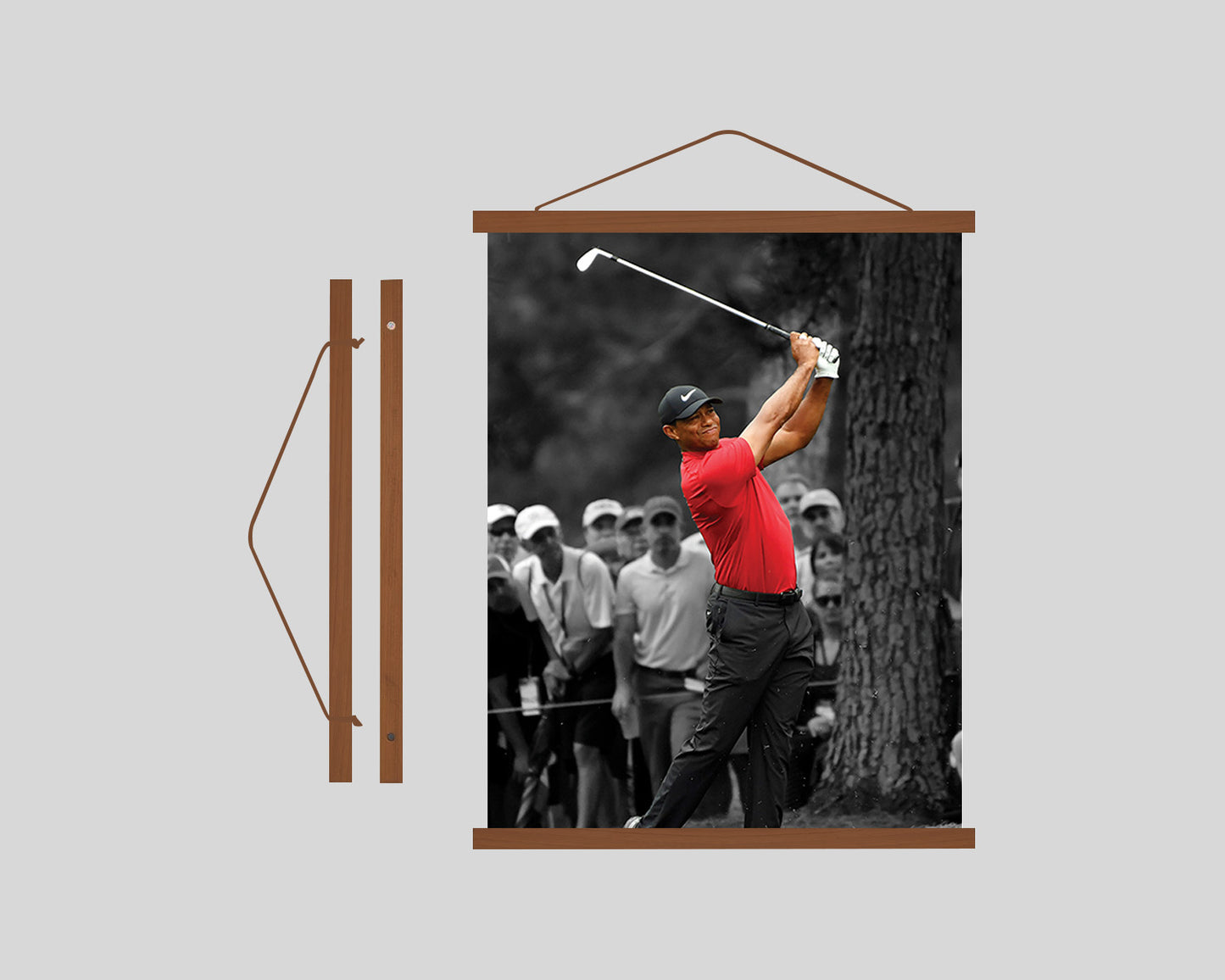 Tiger Woods PGA Tour Poster Hanging Frame